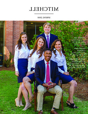 Spring 2018 Mitchell Magazine Cover with Mitchell Scholars